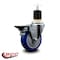 Service Caster 4'' Blue Poly Swivel 1-7/8'' Expanding Stem Caster with Brake SCC-EX20S414-PPUB-BLUE-PLB-178 - alternate 4